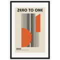 Zero to One -  Bauhaus framed art print by Bandley3 — mockup view 7