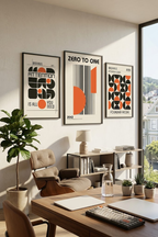 Zero to One -  Bauhaus framed art print by Bandley3 — mockup view 29