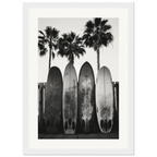 Retro LA Surf & Turf framed art print by Bandley3 — mockup view 2