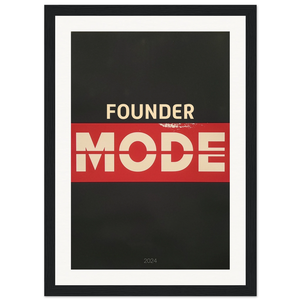 Founder Mode framed art print by Bandley3 — mockup view 7