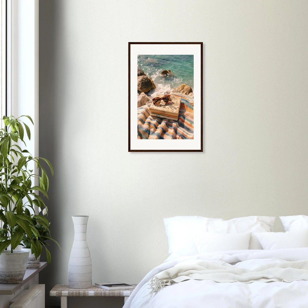 Beach Nerd framed art print by Bandley3 — mockup view 41