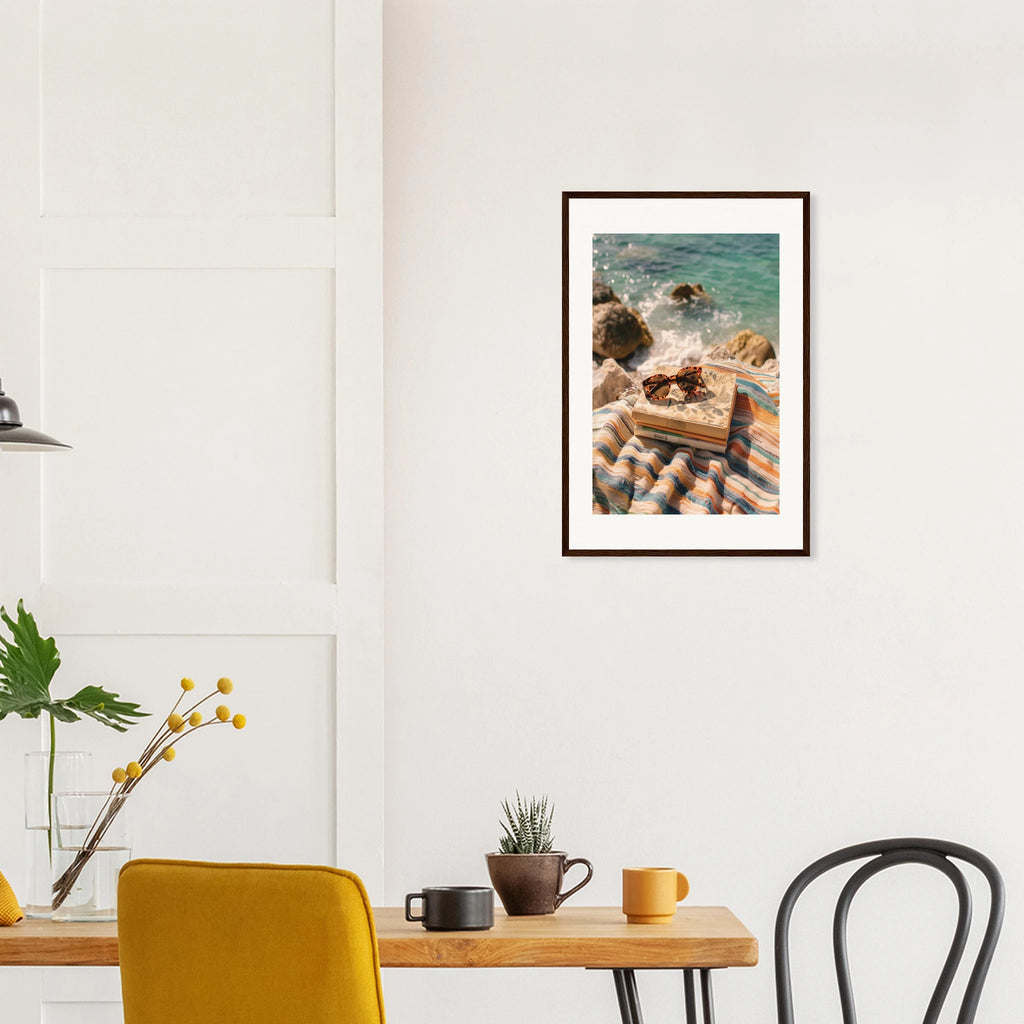 Beach Nerd framed art print by Bandley3 — mockup view 42