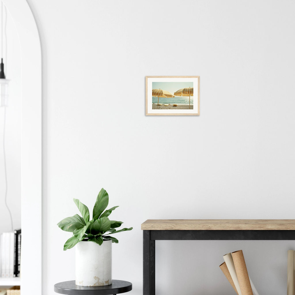 Limocello Beach framed art print by Bandley3 — mockup view 34