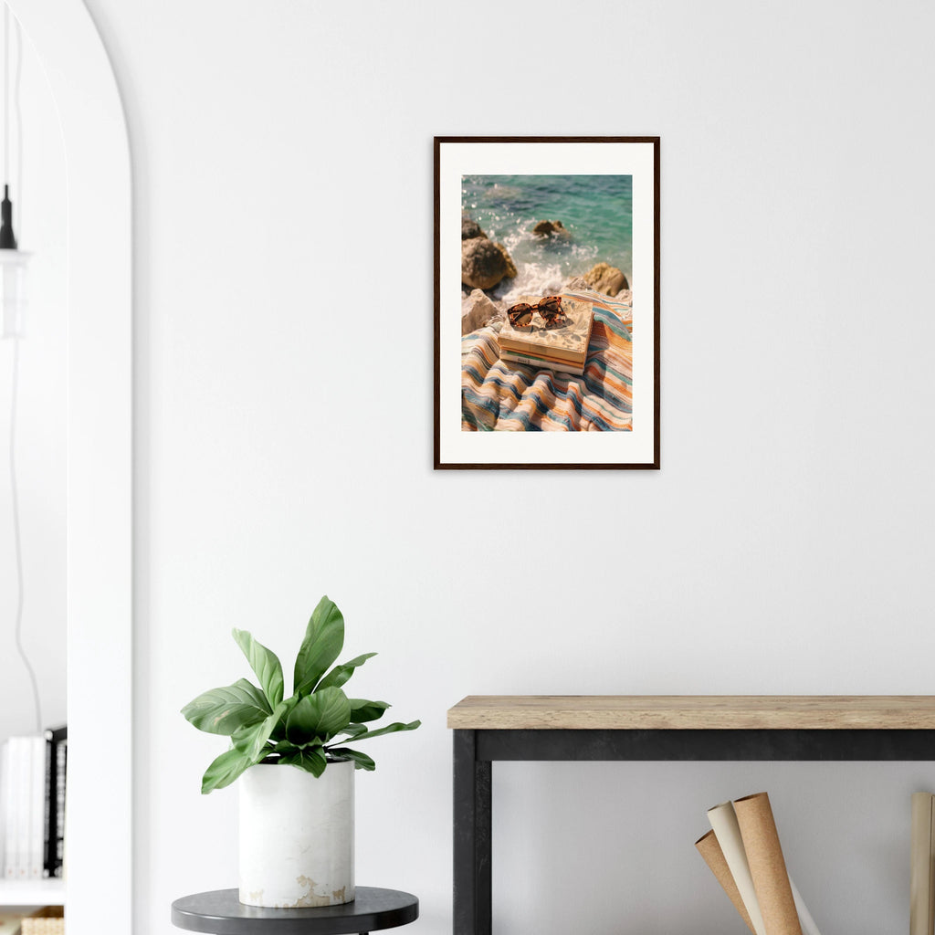 Beach Nerd framed art print by Bandley3 — mockup view 43