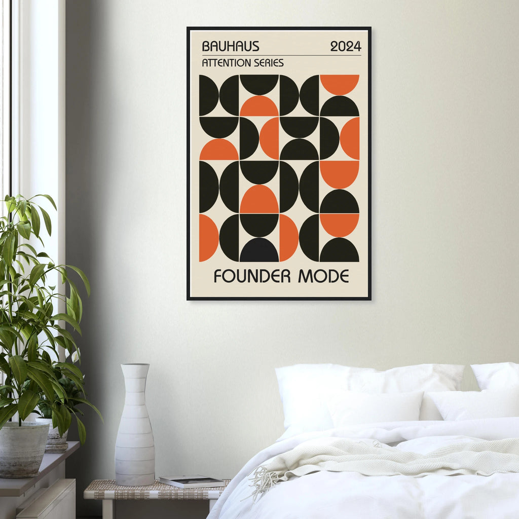 Founder Mode - Bauhaus framed art print by Bandley3 — mockup view 34