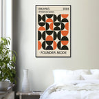Founder Mode - Bauhaus framed art print by Bandley3 — mockup view 34