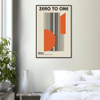 Zero to One -  Bauhaus framed art print by Bandley3 — mockup view 25