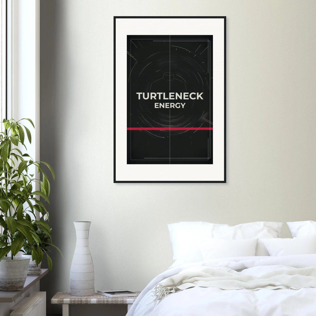 Turtleneck Energy framed art print by Bandley3 — mockup view 43