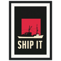 Ship It framed art print by Bandley3 — mockup view 18