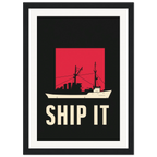 Ship It framed art print by Bandley3 — mockup view 18