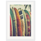 Retro Surfboards framed art print by Bandley3 — mockup view 17
