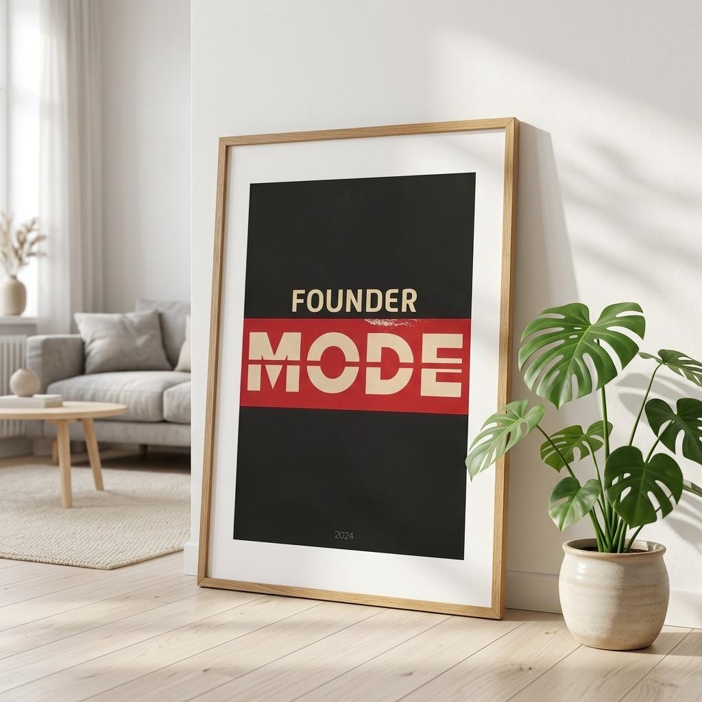 Founder Mode framed art print by Bandley3 — mockup view 44