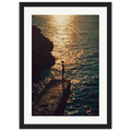 Serene Waterscape with Cliffs framed art print by Bandley3 — mockup view 15