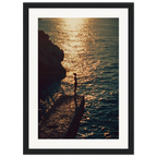Serene Waterscape with Cliffs framed art print by Bandley3 — mockup view 15