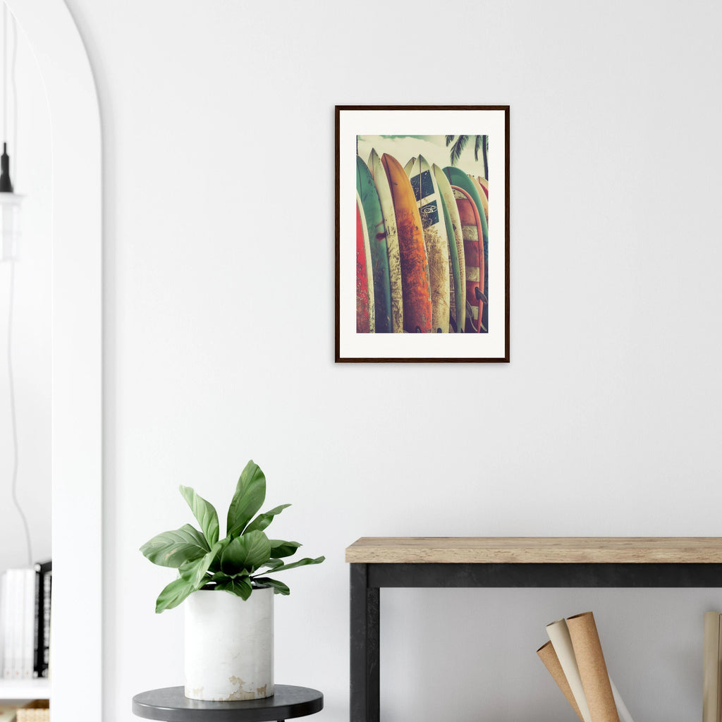 Retro Surfboards framed art print by Bandley3 — mockup view 42
