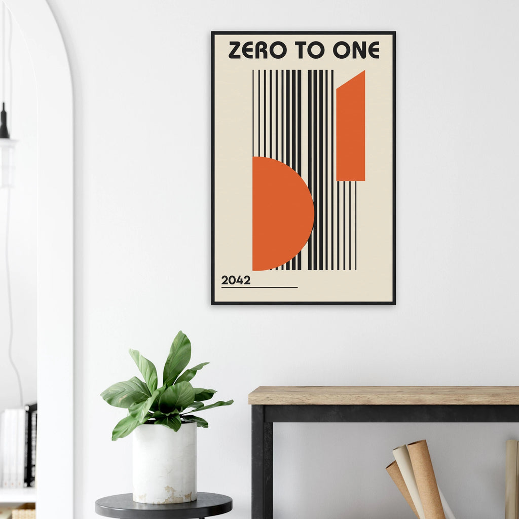 Zero to One -  Bauhaus framed art print by Bandley3 — mockup view 26