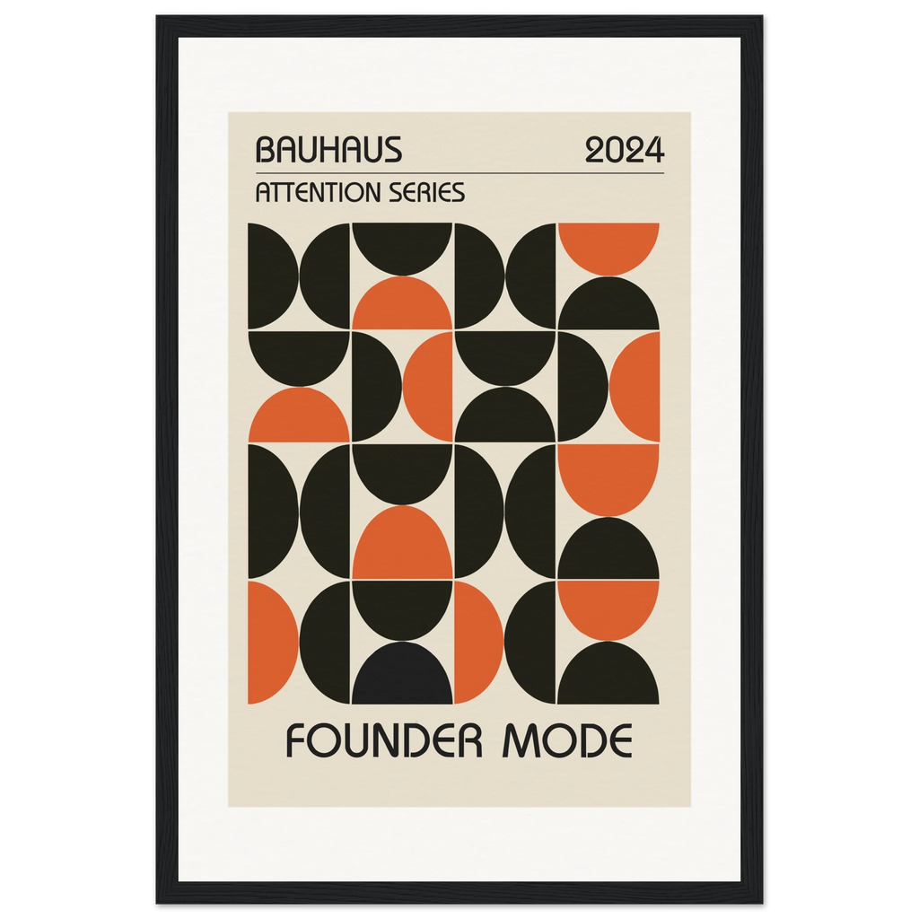 Founder Mode - Bauhaus framed art print by Bandley3 — mockup view 2