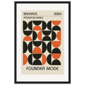 Founder Mode - Bauhaus framed art print by Bandley3 — mockup view 2