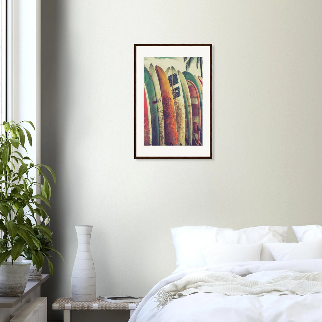 Retro Surfboards framed art print by Bandley3 — mockup view 41