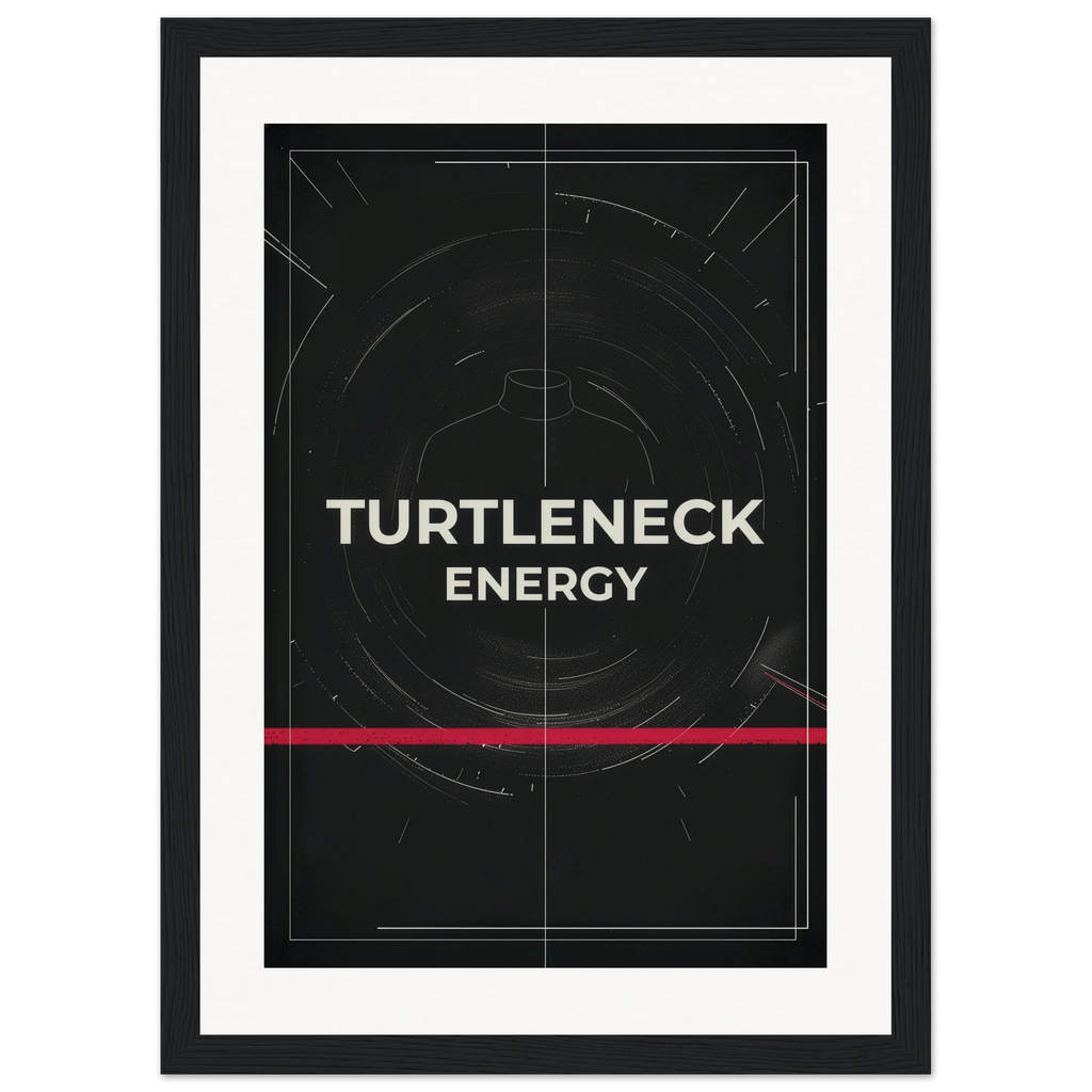 Turtleneck Energy framed art print by Bandley3 — mockup view 5