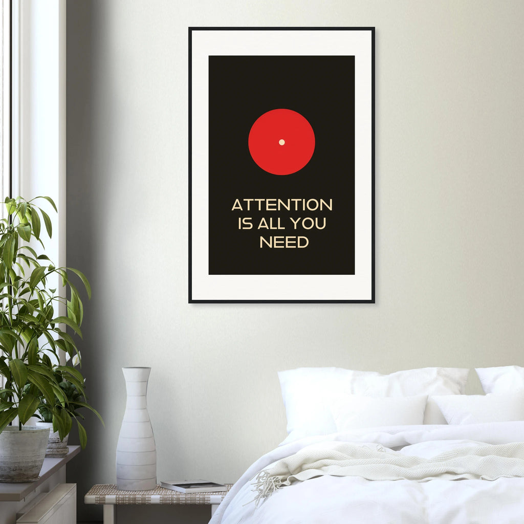 Attention Is All You Need framed art print by Bandley3 — mockup view 43