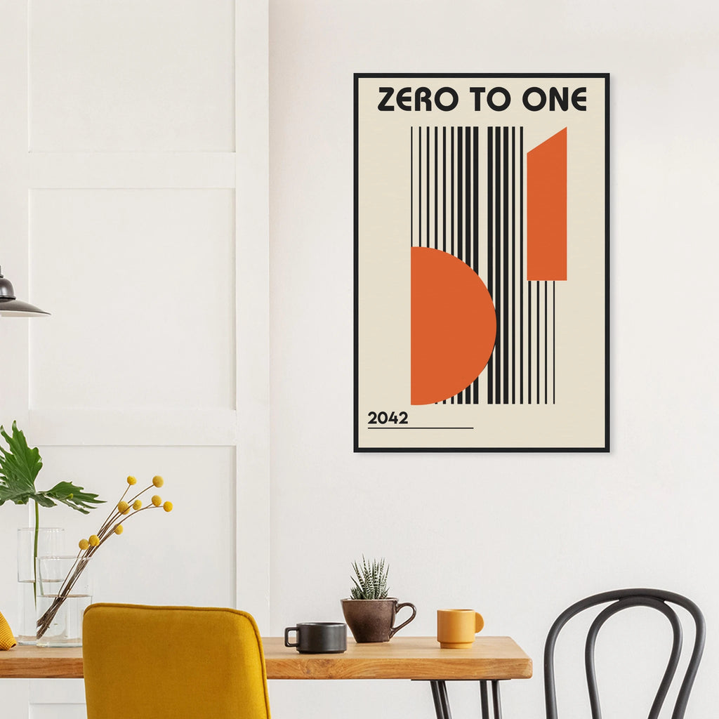 Zero to One -  Bauhaus framed art print by Bandley3 — mockup view 27