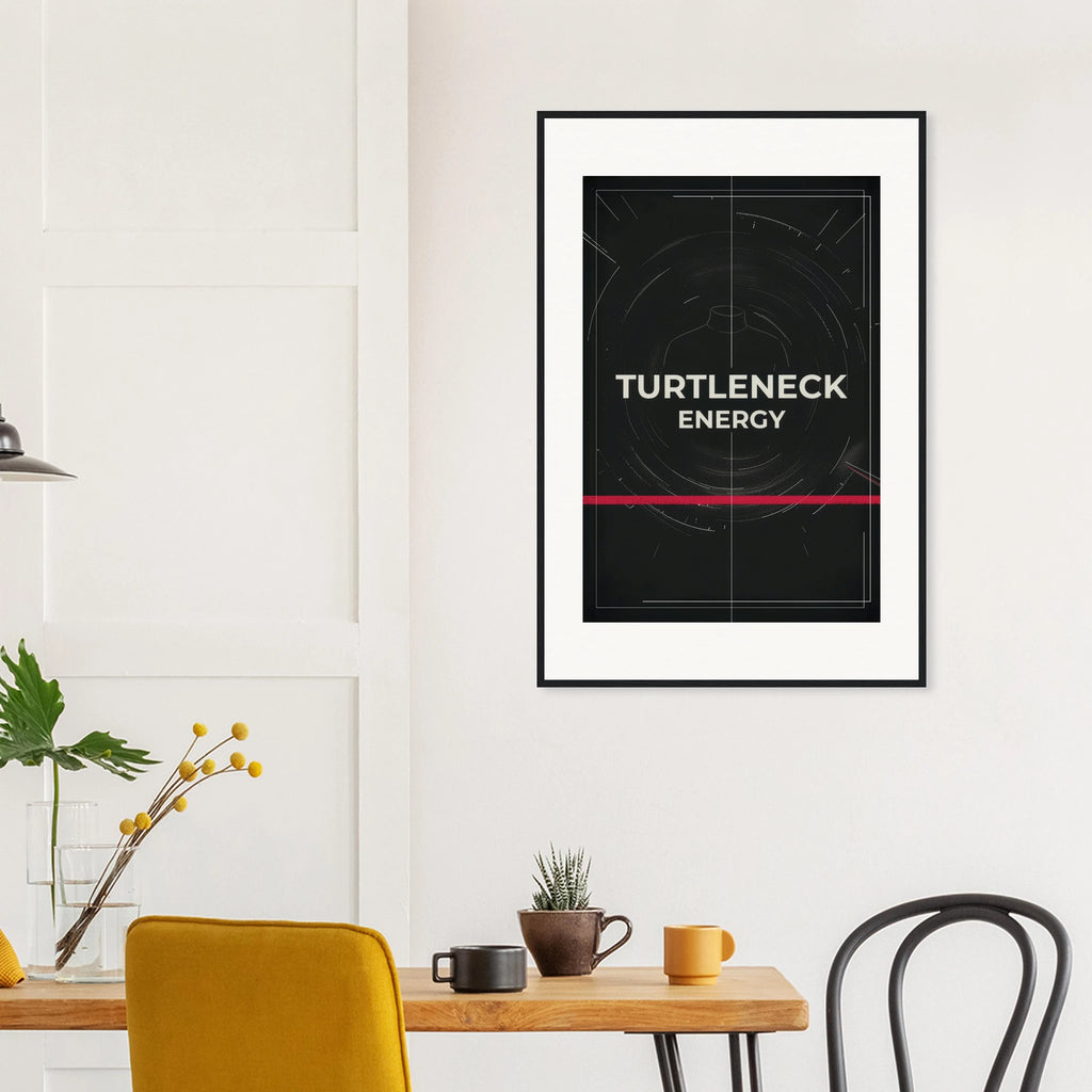 Turtleneck Energy framed art print by Bandley3 — mockup view 42